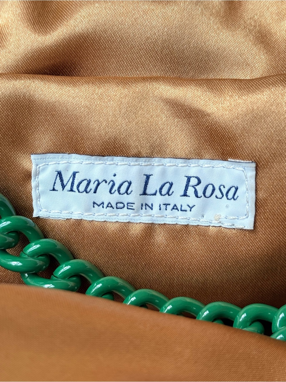 Maria La Rosa Mini Crochet Solid Clutch Bag in Forest Freen - Picture 2 of 4